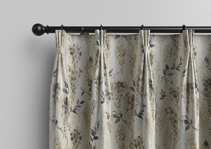 Wisteria Silk, Grey - Made to Measure Curtains - Image 11
